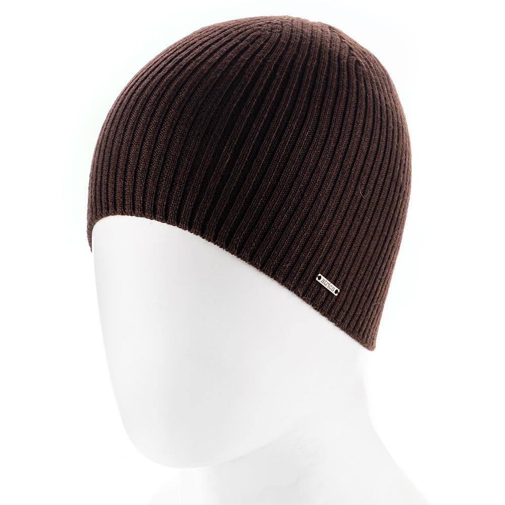 Шапка мужская Atrics MH02 одинарная без отворота в рубчик Шоколадный - фото 1 Шапка мужская Atrics MH02 одинарная без отворота в рубчик Шоколадный - фото 1