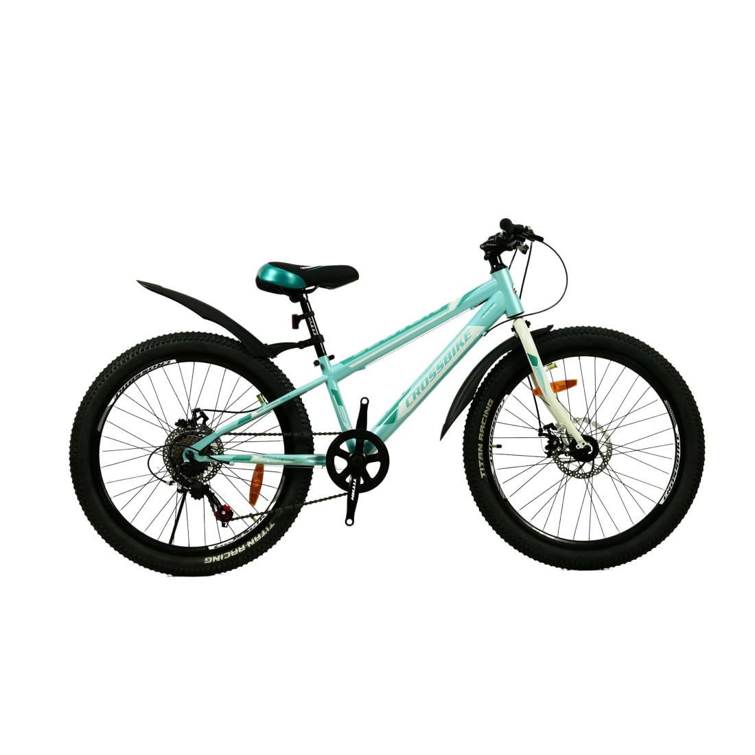 Велосипед CrossBike Legion 24"/11" Голубовато-белый