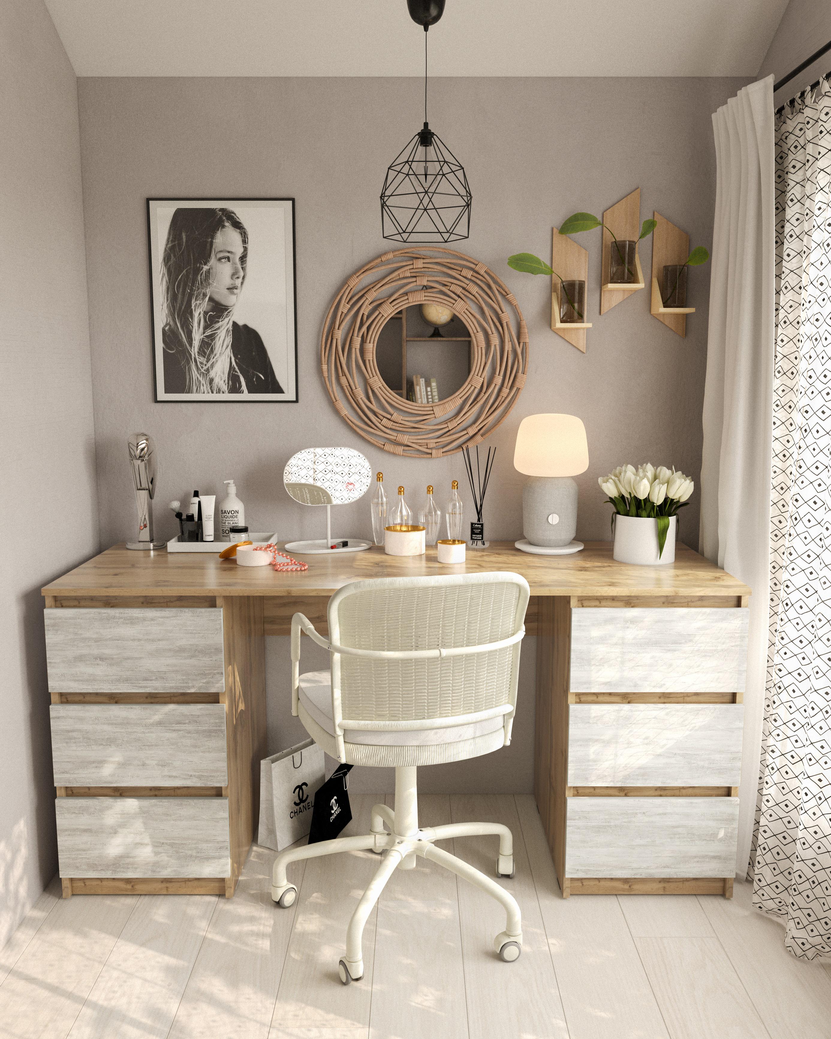 Письменный стол Moreli T-228 1580х758х600 мм Дуб аппалачи/Бетон