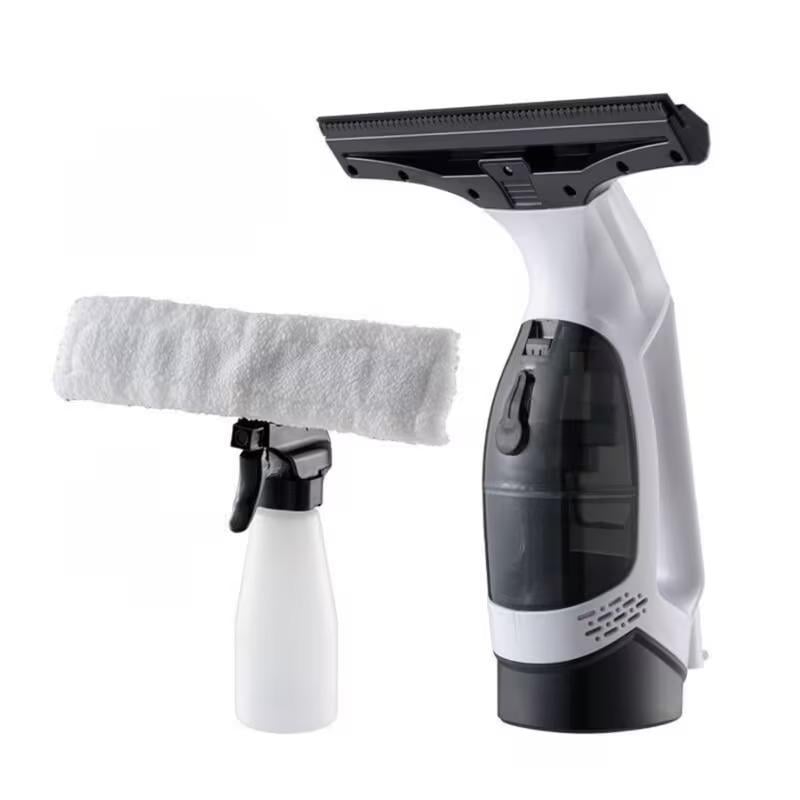 Стеклоочиститель беспроводной для окон с распылителем и микрофиброй аккумуляторный пылесос для мойки стекла