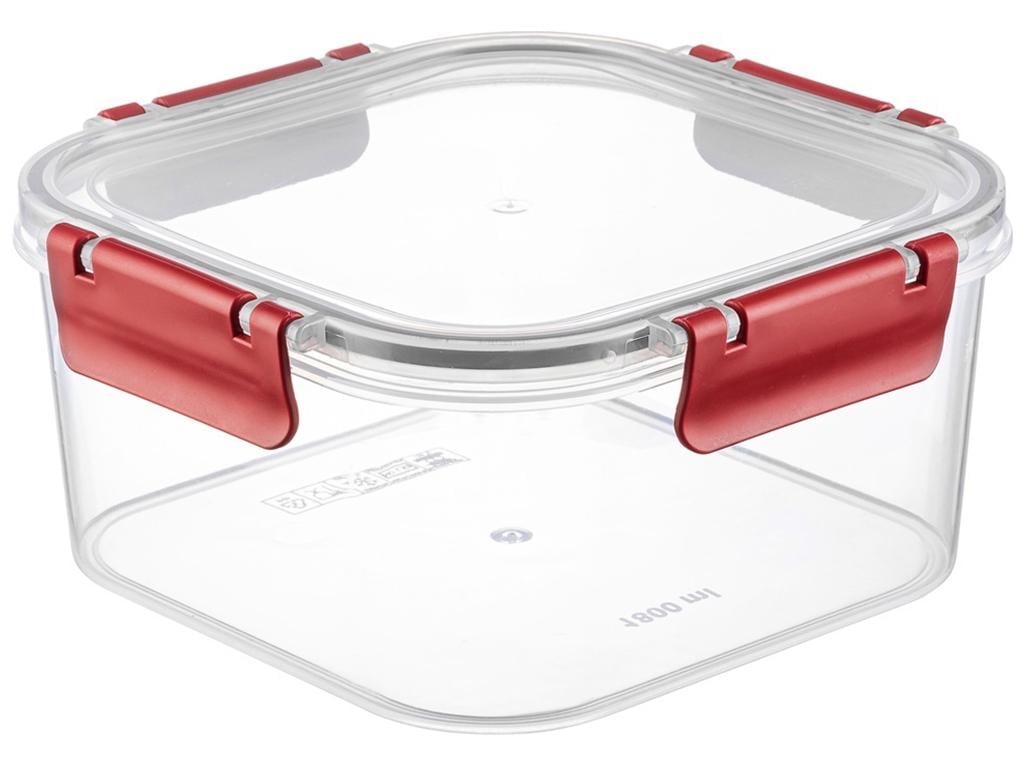 Контейнер Idea Home 00896 Clara Box MIX квадратный 1,8 л Красный (MLM-00896) Контейнер Idea Home 00896 Clara Box MIX квадратный 1,8 л Красный (MLM-00896)