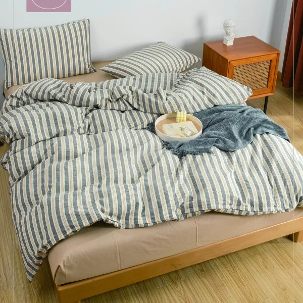 Постельное белье Viluta Wash 08 геометрия вареный хлопок евро (30587)