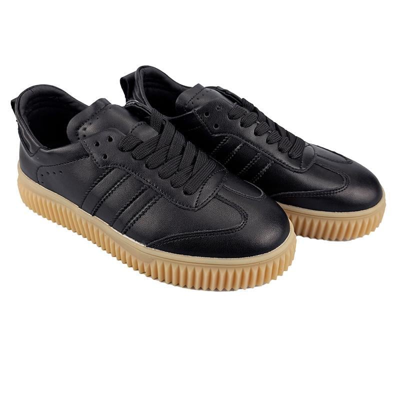 Кеди жіночі шкіряні 7060-6 p. 37 24 см Чорний