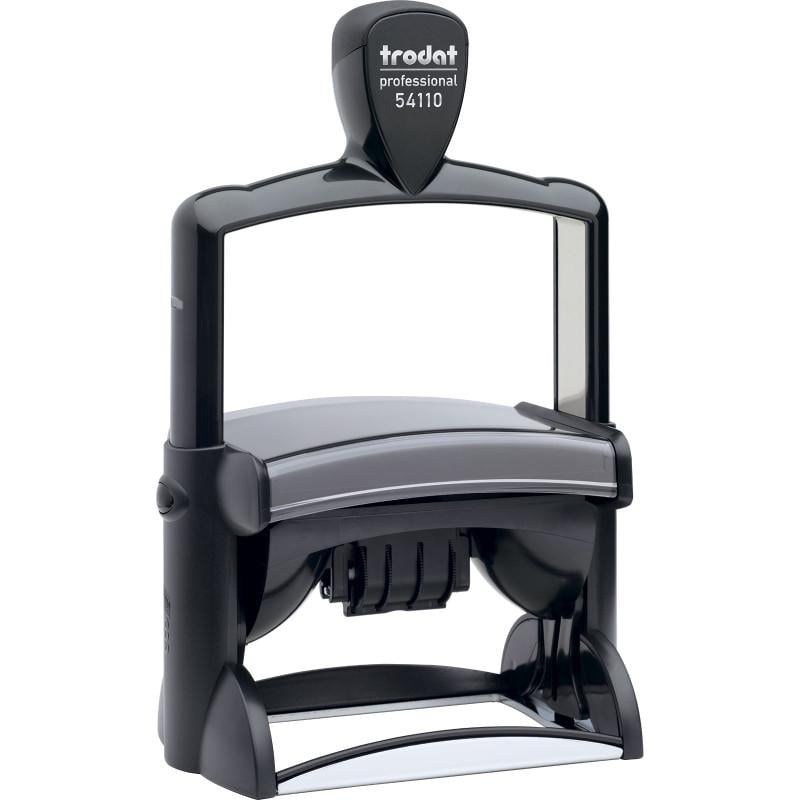 Датер двойной Trodat металлический со свободным полем 85х55 мм шрифт 4 мм Черный (54110)