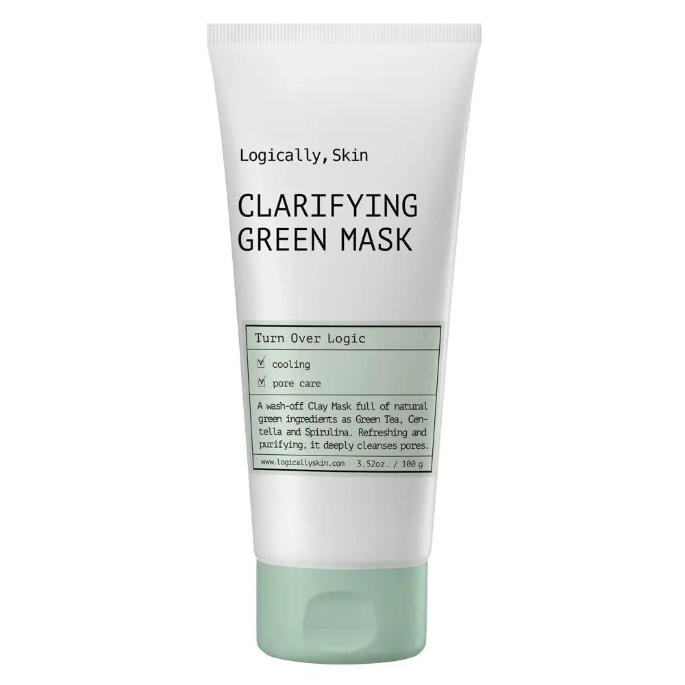 Маска с глиной и спирулиной Logically Skin Clarifying Green Mask очищающая 100 г - фото 1