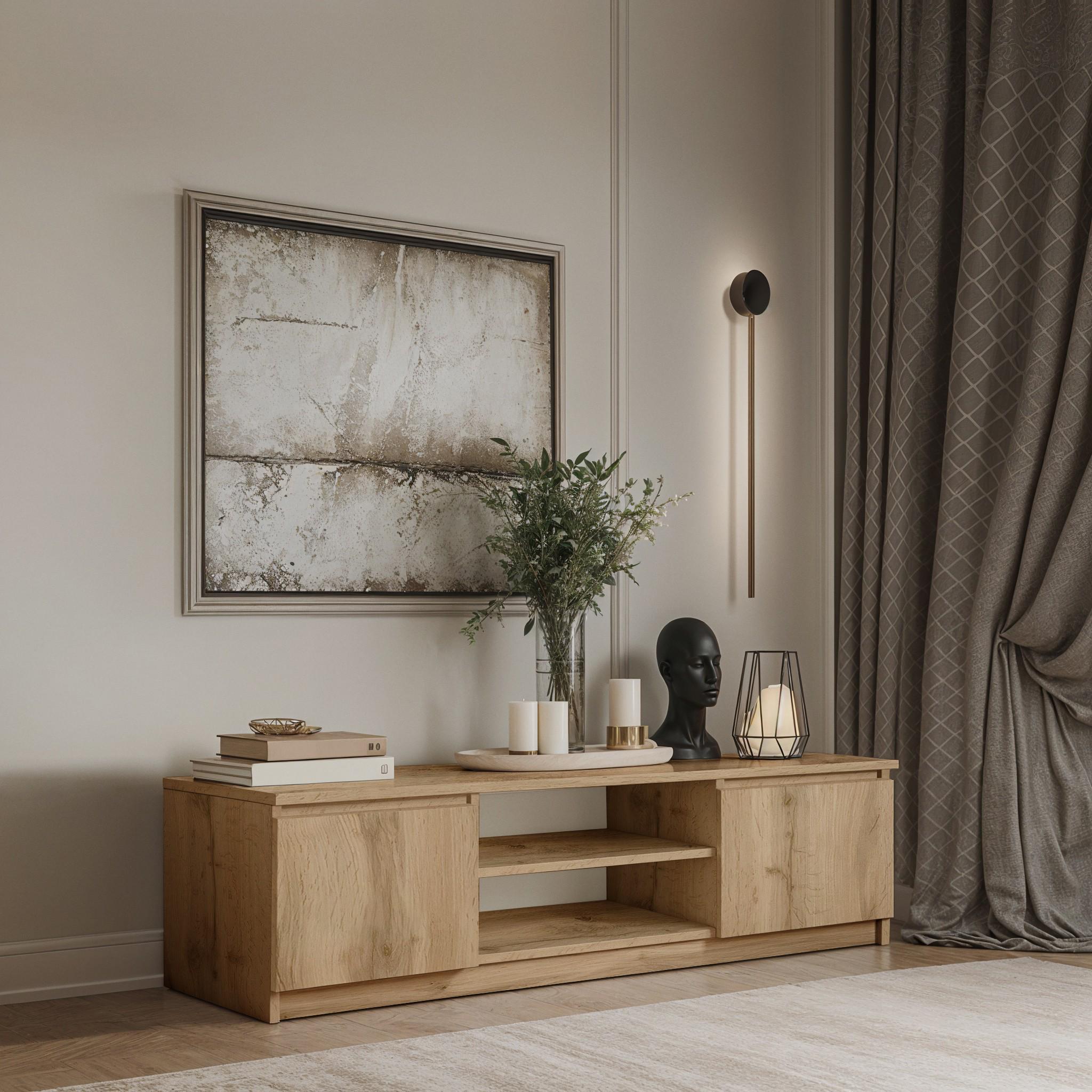 Тумба під телевізор Vega 1500х370х420 мм Дуб Аппалачі