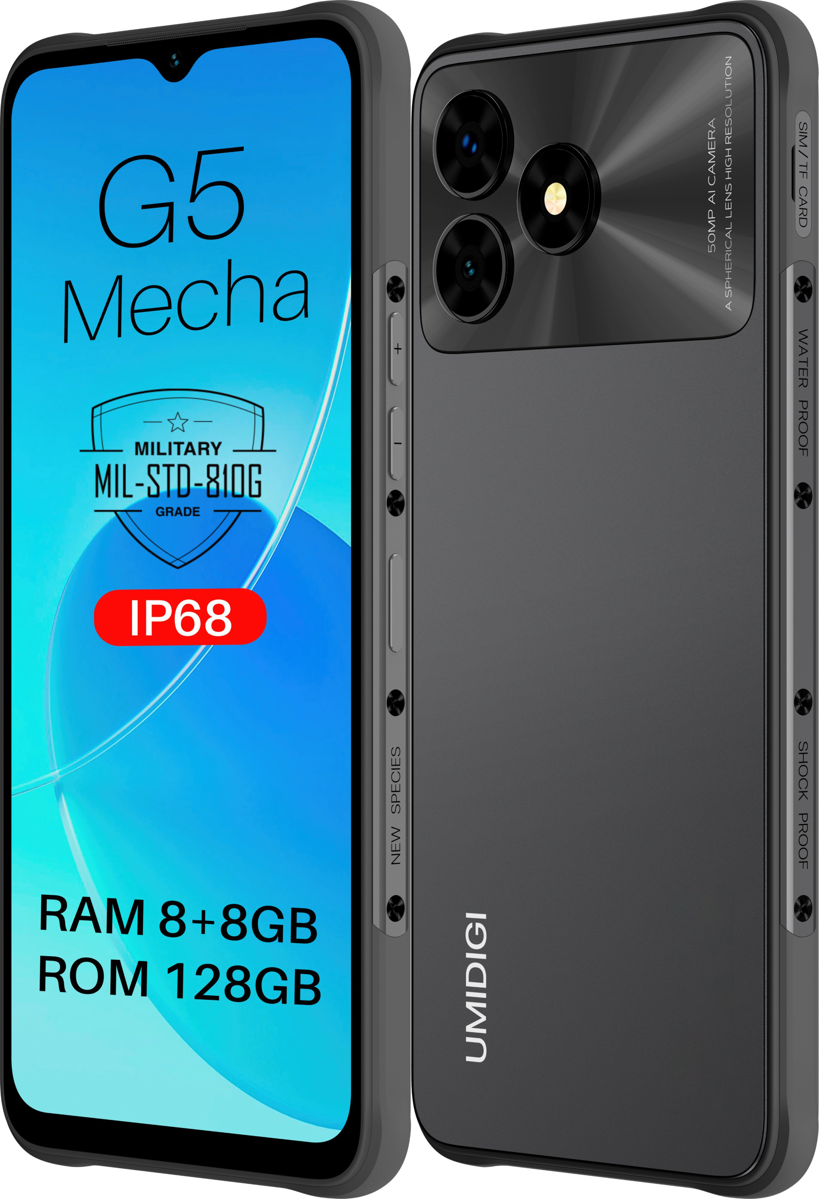 Смартфон Umidigi G5 Mecha 8/128Gb RP08 UA UCRF Premium Grey  (E02872) - фото 4