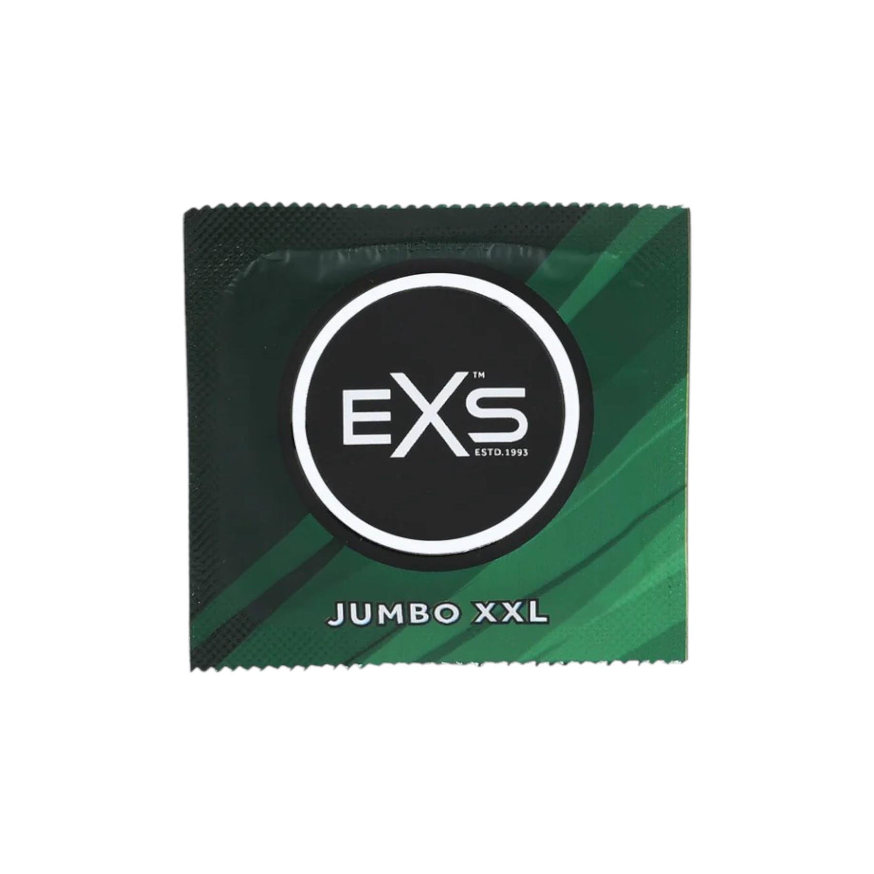 Презервативи EXS Jumbo №12 латексні для захисту зі збільшеною шириною - фото 2