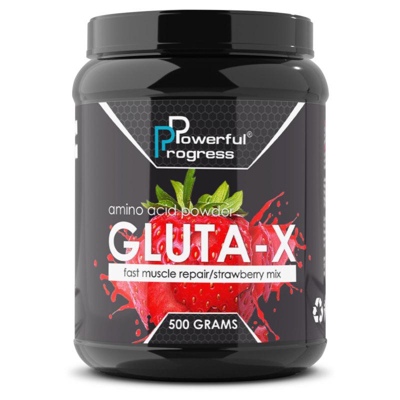 Аминокислота Powerful Progress Gluta-X 500 г Клубника (3217V6149)