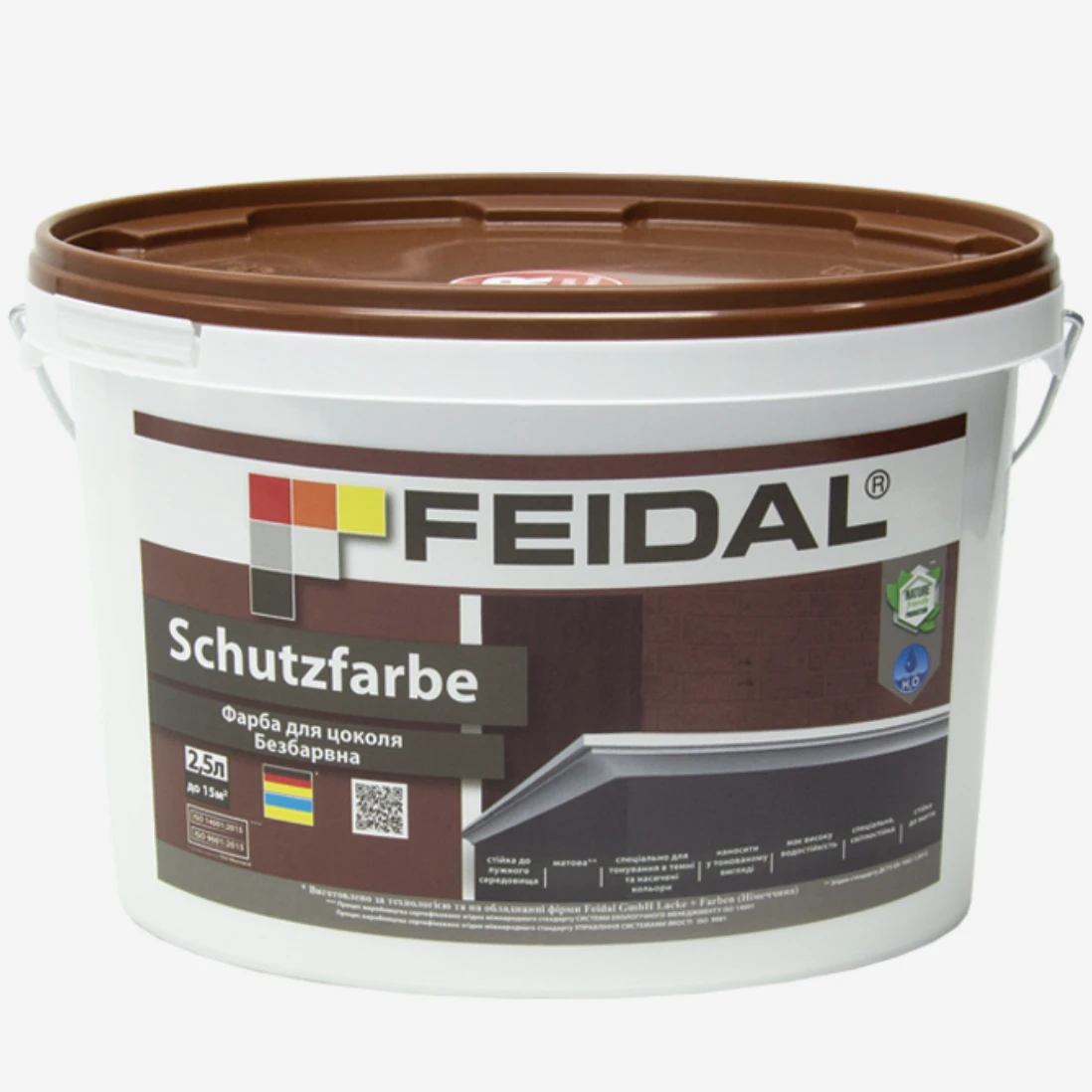 Фарба для цоколя Feidal Schutzfarbe безбарвна 2,5 л (1886455321)