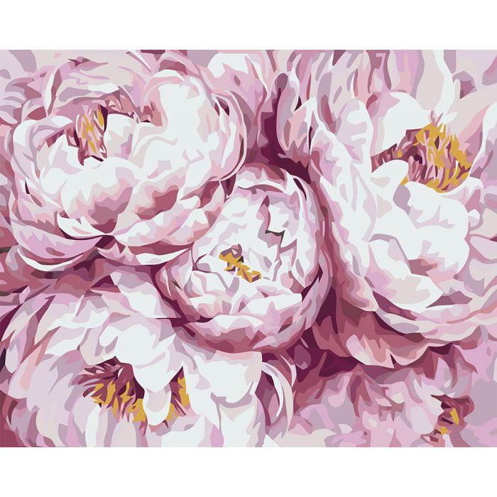 Картина за номерами Ідейка "Королівські півонії" 40х50 см (KHO3013)