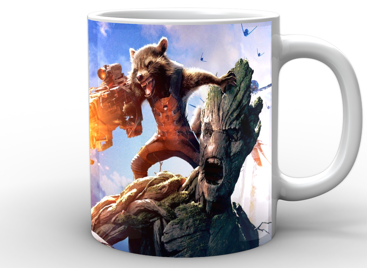 Чашка GeekLand Guardians of the Galaxy Groot and Rocket Raccoon (GG.02.011)