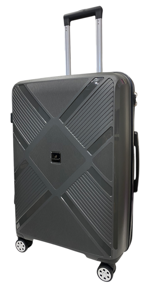 Чемодан Madisson Snowball 53103 средний полипропилен 4 колеса 360° 65 л M 65х45х26 см Серый