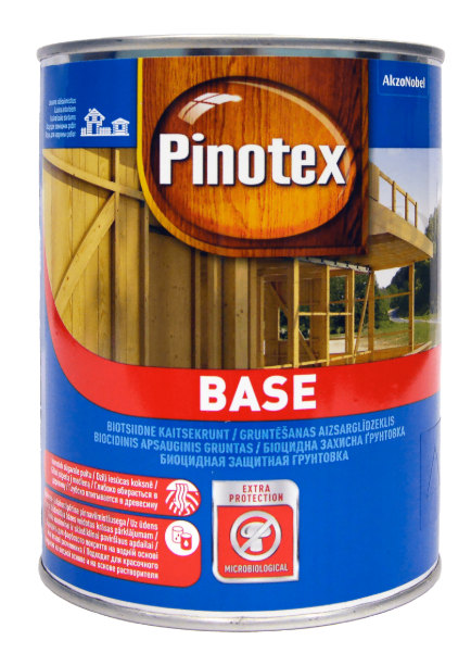 Грунт для дерева Pinotex Base биоцидный 1 л Бесцветный (5181508)