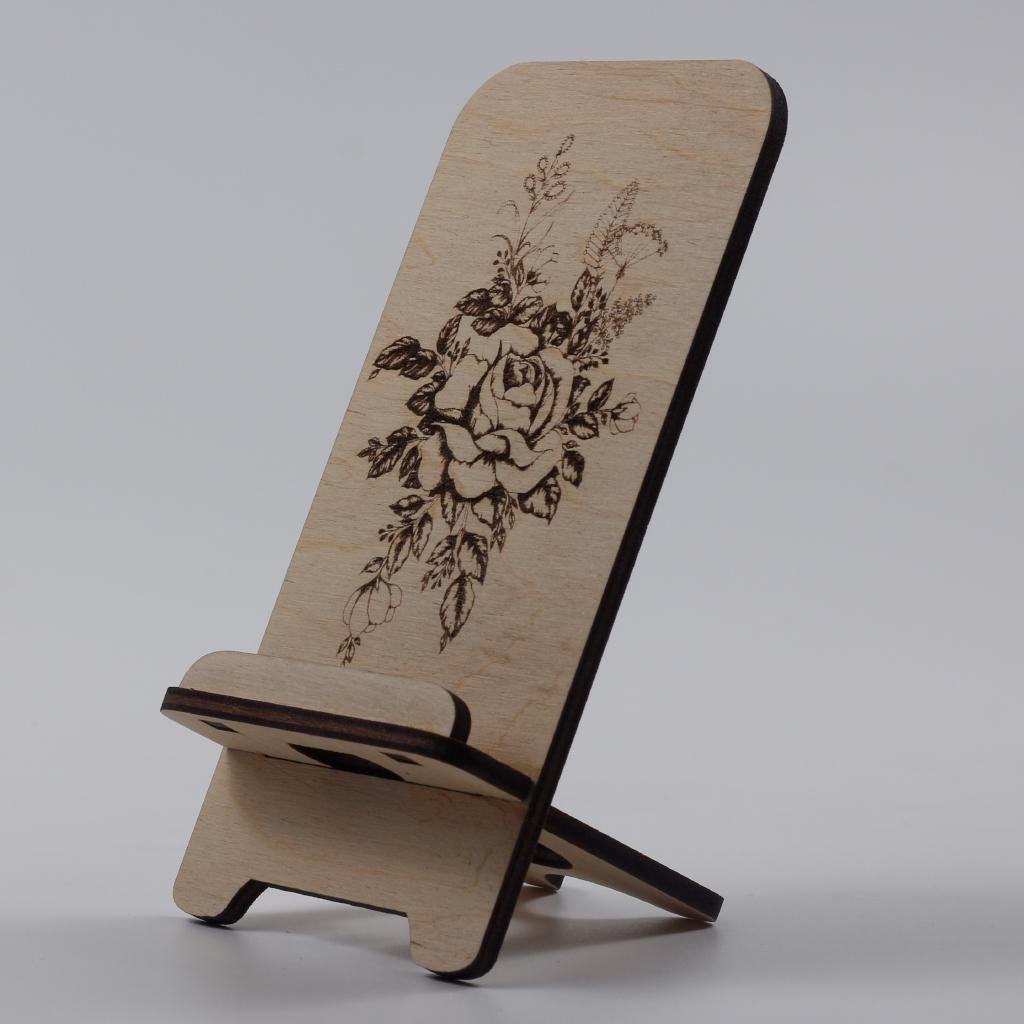 Підставка-тримач для телефону з дерева 49 (03020052) - фото 2 Підставка-тримач для телефону з дерева 49 (03020052) - фото 2