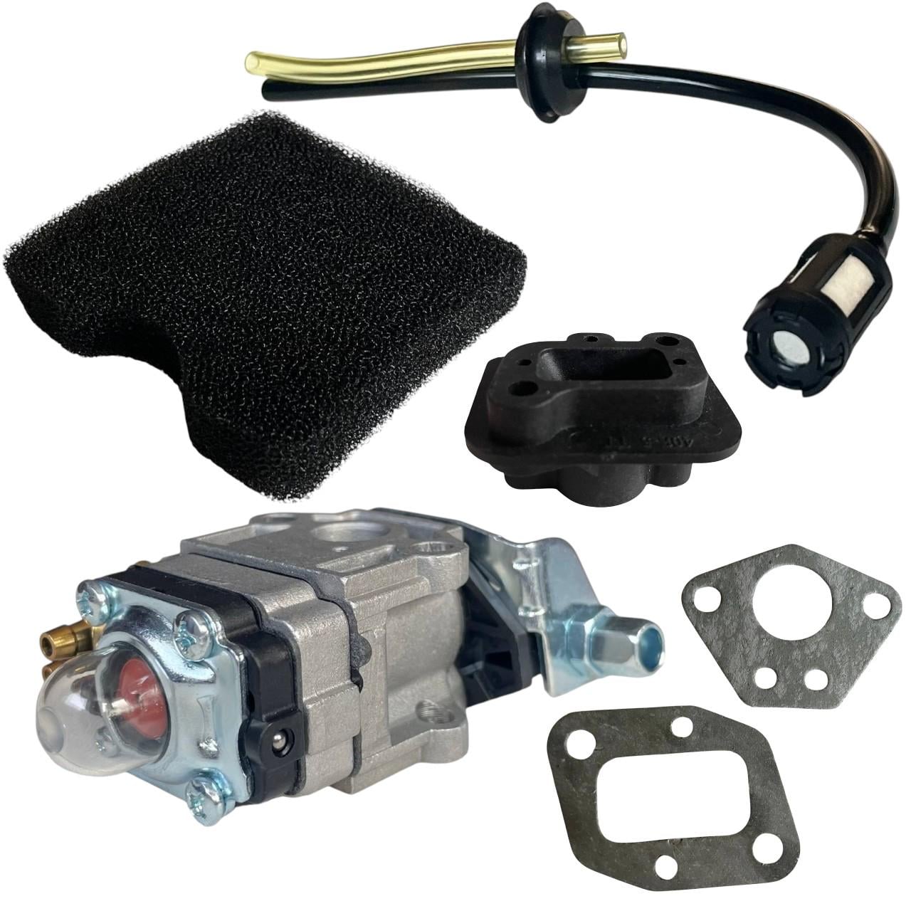 Карбюратор для бензокосы 40/44 с большим отверстием фильтр переходник прокладки трубочка