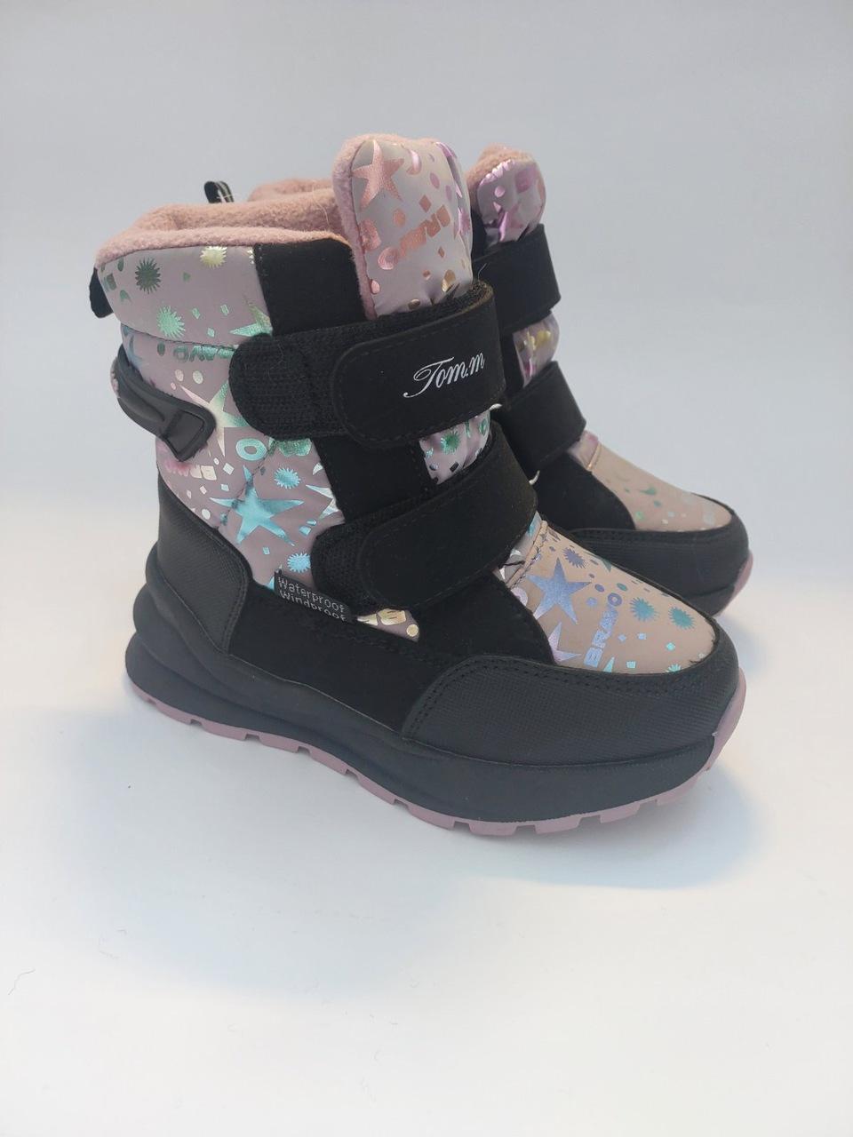 Черевики-дутики Tom.M 10789-D/28 18 см р. 28 Чорний/Рожевий (31599156)