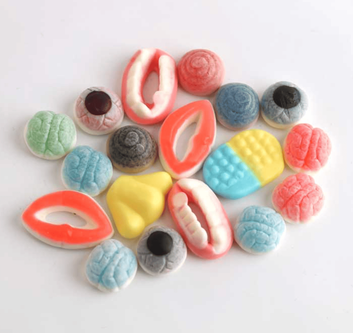 Конфеты желейные Halloween Candy Monster Nose Mouth Eye Shape Gummy Candy 10 г (2776931781)