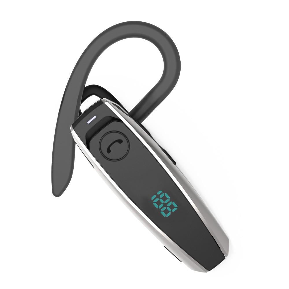 Гарнитура Bluetooth Q7 с микрофоном/шумоподавлением и дисплеем заряда для телефона Black