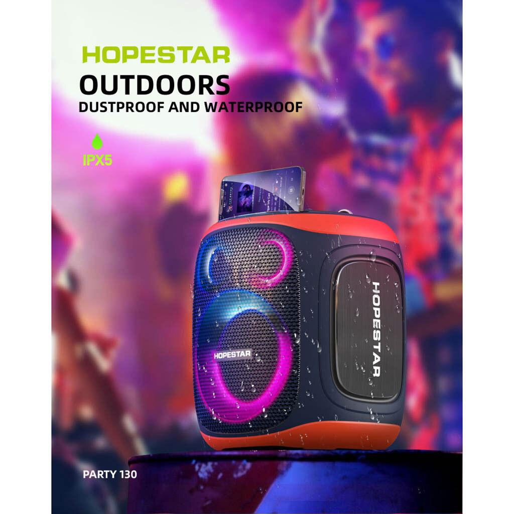 Колонка беспроводная Bluetooth HOPESTAR PARTY 130 с двумя микрофонами - фото 5