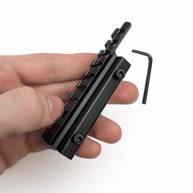 Переходник с ласточкиного хвоста на планку Пикатинни 9 слотов (22430362) - фото 4