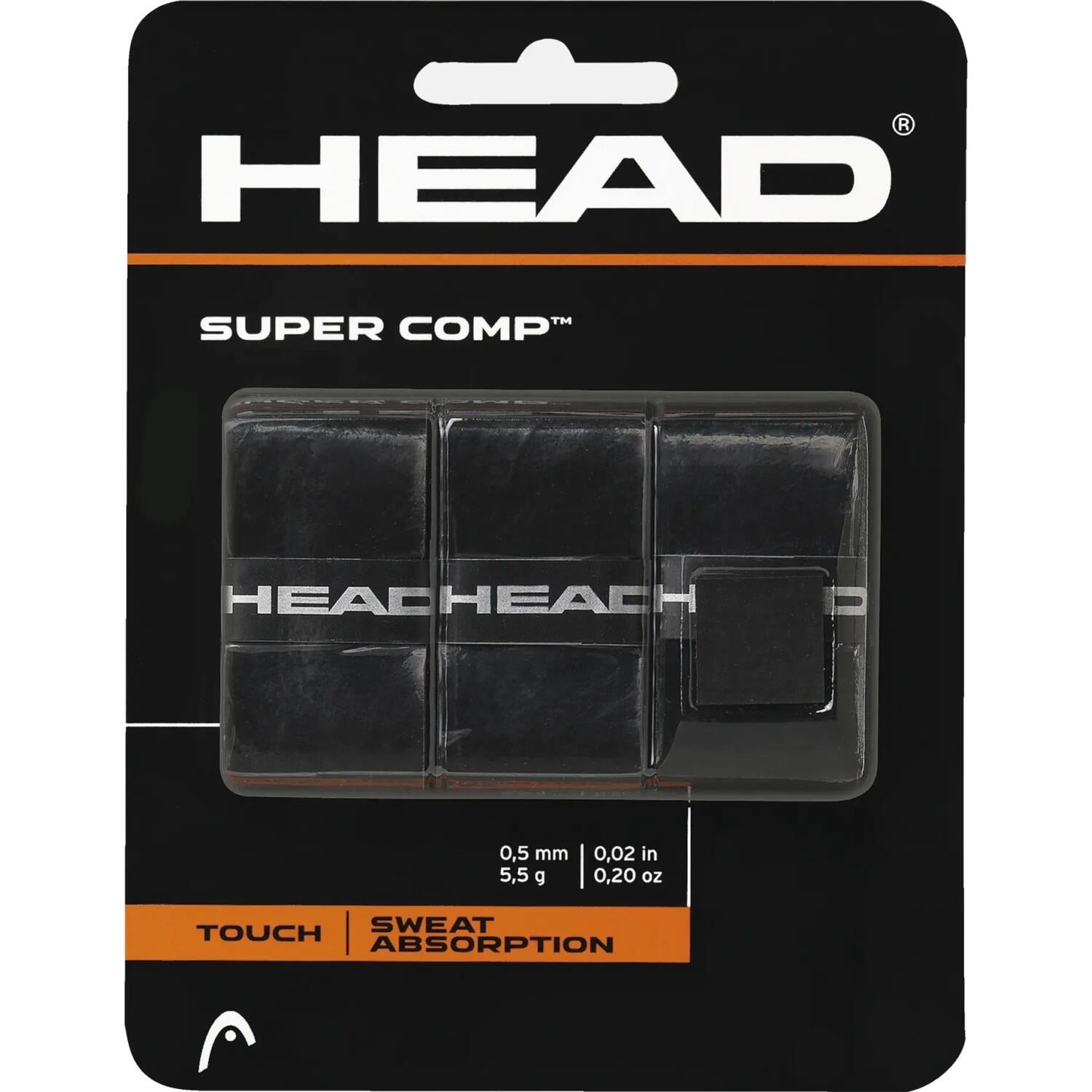Обмотка для ракеток Head SUPERCOMP 3шт. Черный (285-088) Обмотка для ракеток Head SUPERCOMP 3шт. Черный (285-088)