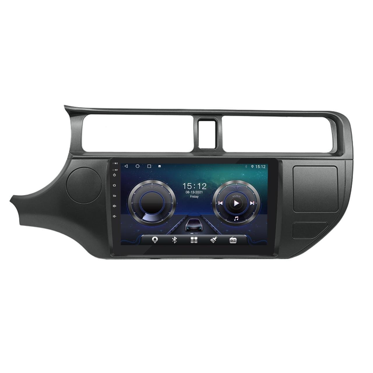 Автомагнитола штатная Lesko для Kia Rio III 2011-2015 9" 4/32Gb 4G Wi-Fi GPS Top MOB