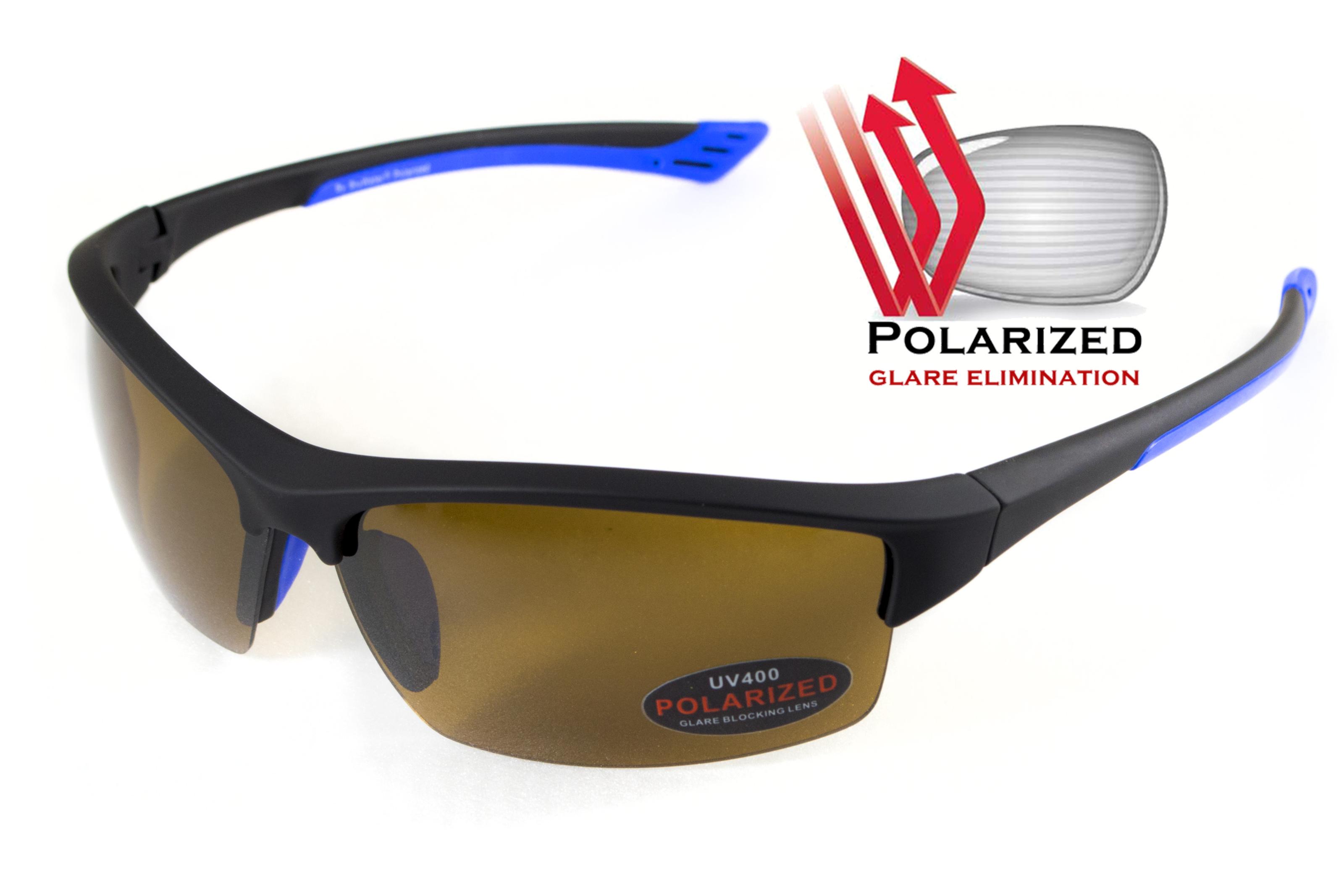 Окуляри поляризаційні BluWater Daytona-1 Polarized Коричневий - фото 3