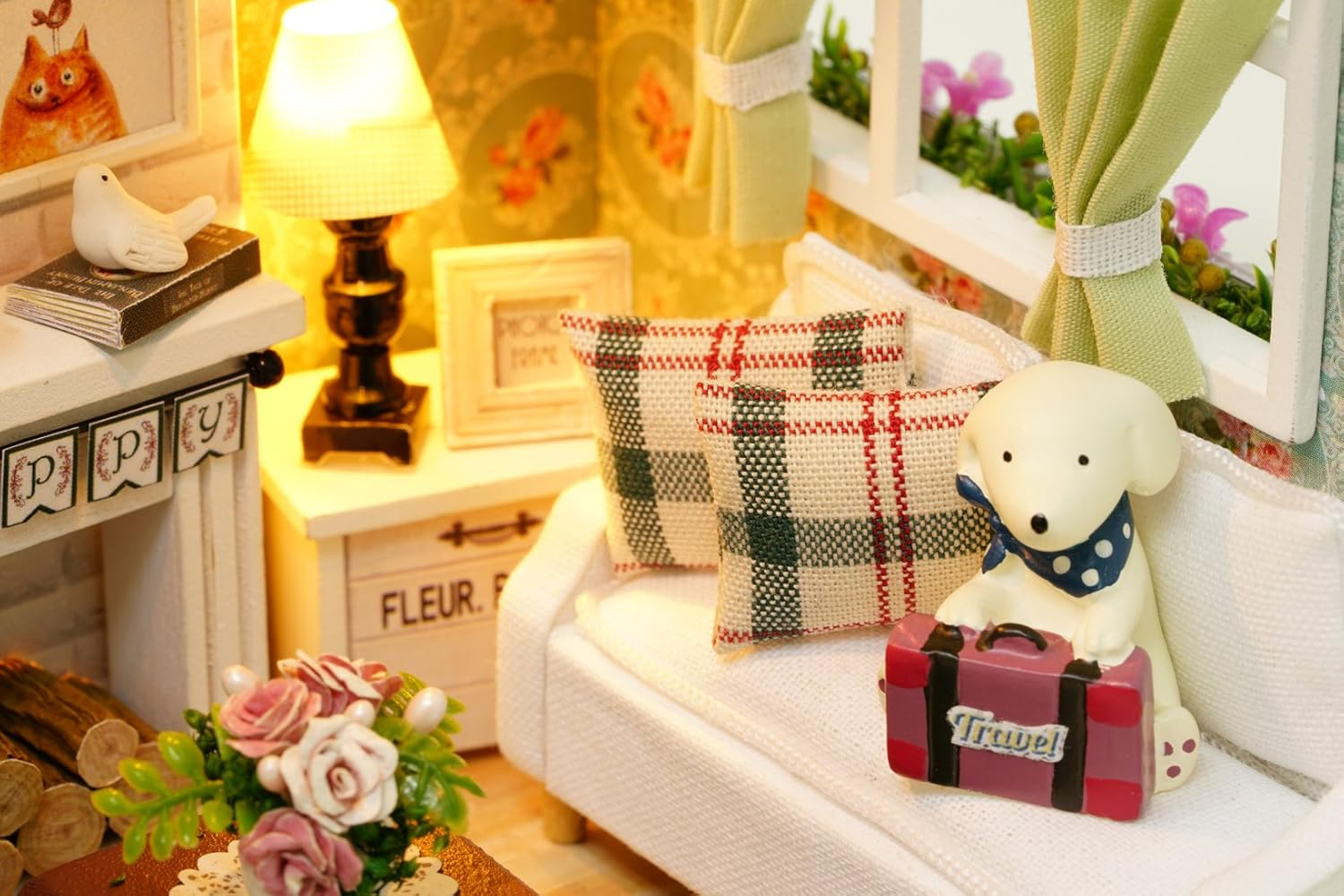 Конструктор дитячий DIY Cute Room 8008-D Вітальня з верандою та каміном (784780598) - фото 8 Конструктор дитячий DIY Cute Room 8008-D Вітальня з верандою та каміном (784780598) - фото 8