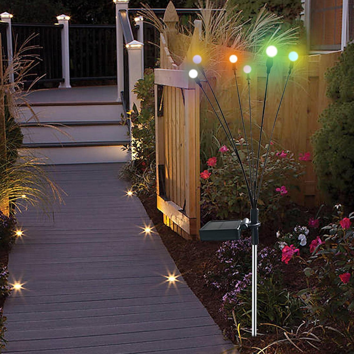 Фонарь на солнечной батарее садовый Светлячки 6 LED в грунт 70 см RGB (EX-sv6led-m) - фото 9 Фонарь на солнечной батарее садовый Светлячки 6 LED в грунт 70 см RGB (EX-sv6led-m) - фото 9