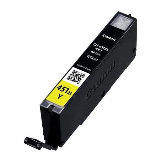 Картридж Canon CLI-451Y XL для принтеров PIXMA MG5440/MG6340 665 листов Желтый (586876)