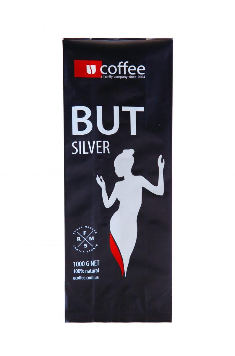 Кава зернова Ucoffee But Silver 50% Арабіка 50% Робуста 1 кг (543/12)