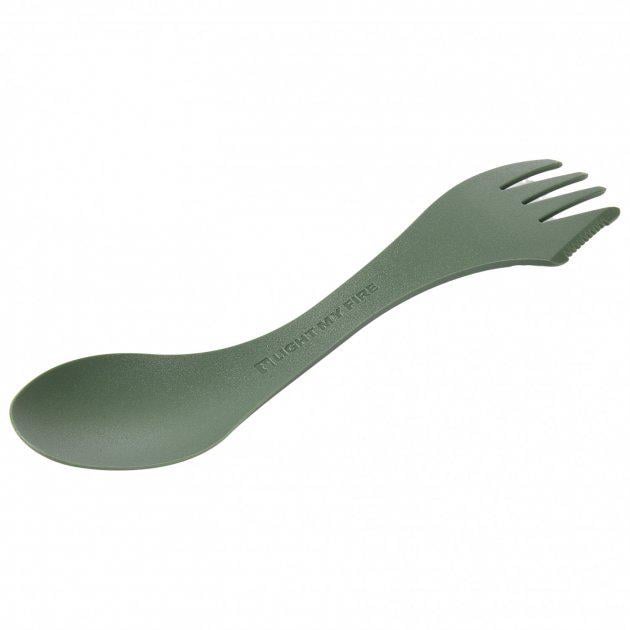 Ложка-виделка Light My Fire Spork BIO bulk Dark Green (1033-LMF 2412410700) - фото 1