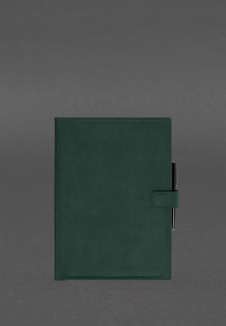 Блокнот шкіряний Софт-бук 9.2 Crazy Horse А4 Зелений (A-027958) - фото 5