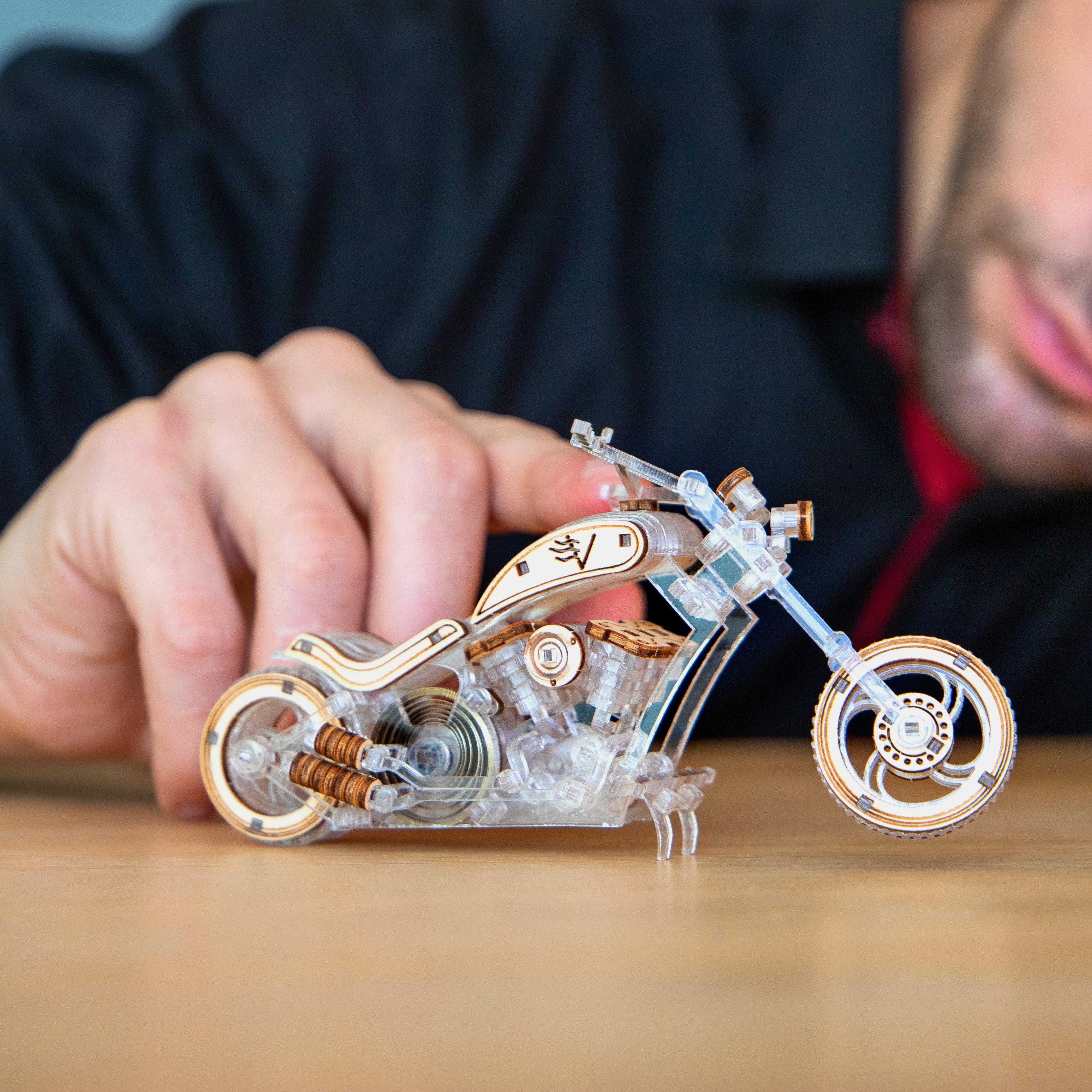 Конструктор деревянный Viter Models Мотоцикл Сhopper-v1 (Сhopper-v1) - фото 6