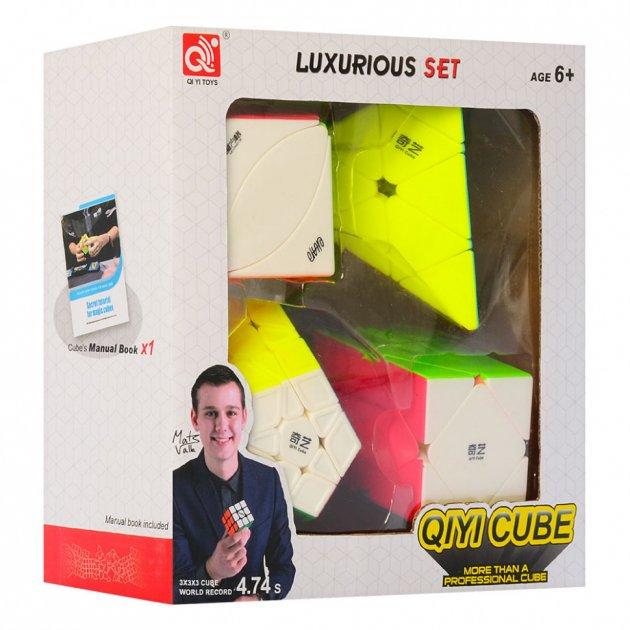 Подарочный набор головоломок QiYi Luxurious Cube Set E stickerless (135576) - фото 2