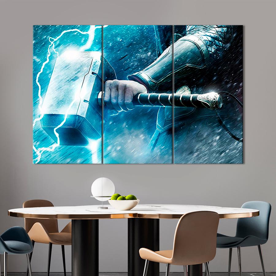 Настінний декор Молот Тора Мйольнір 78x48 см (A126-3)