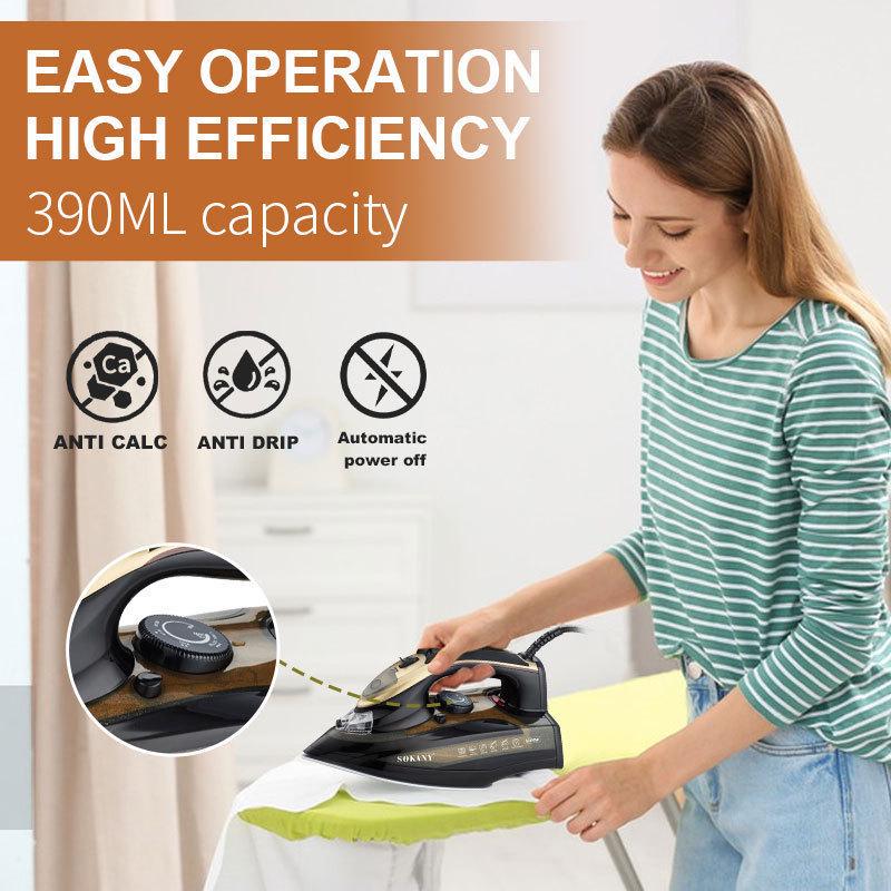 Утюг Sokany из SK-11027 керамическим покрытием 3200 Вт (29610221) - фото 4