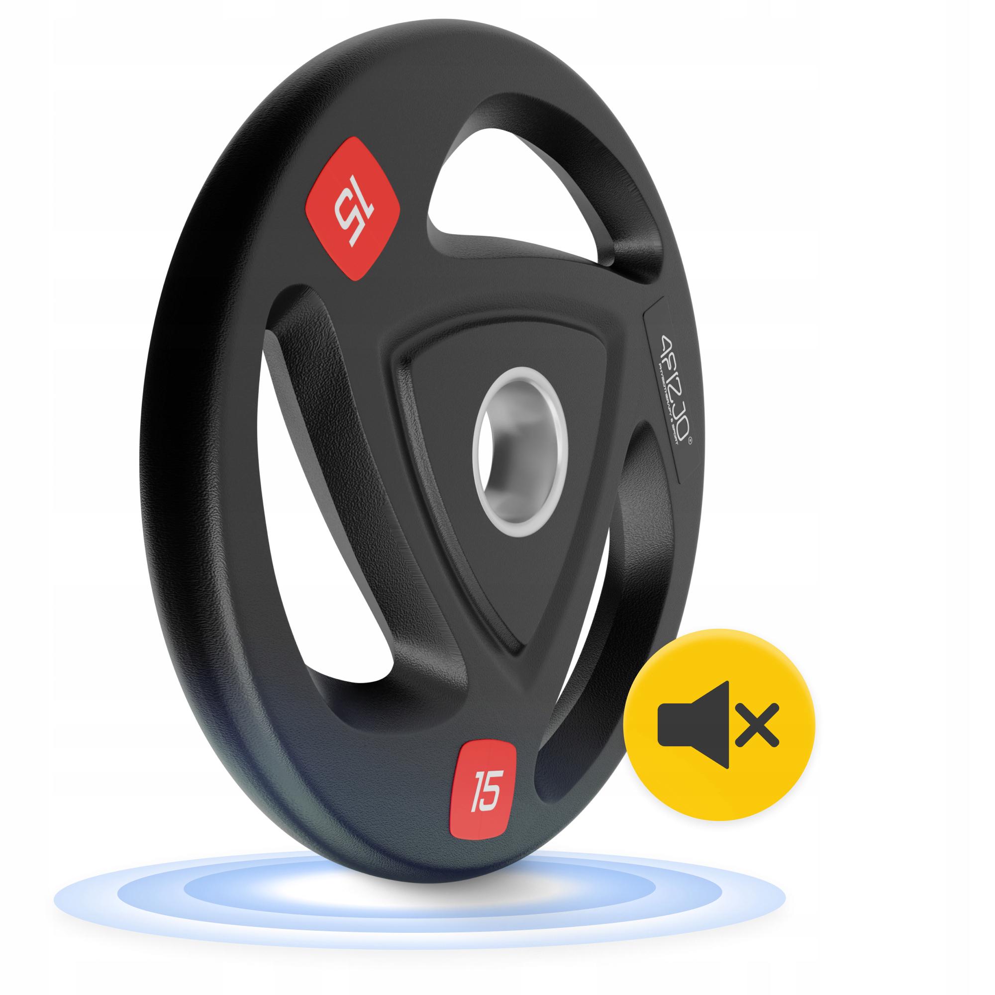 Диск олімпійський 4fizjo металевий/прогумований 2 шт. 15 кг 51 мм Black (P-5905973401272) - фото 3 Диск олімпійський 4fizjo металевий/прогумований 2 шт. 15 кг 51 мм Black (P-5905973401272) - фото 3