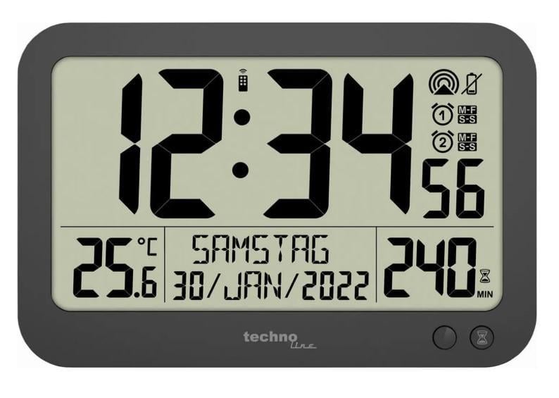 Годинник настінний Technoline WS8026 Black (WS8026) Годинник настінний Technoline WS8026 Black (WS8026)