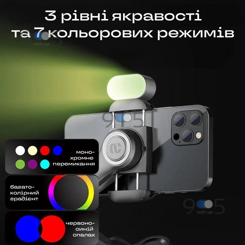 Стабілізатор триосьовий AOCHUAN Professional Gimbal Stabilizer для Smartphone SMART XE з Led лампою Black (110/1) - фото 3 Стабілізатор триосьовий AOCHUAN Professional Gimbal Stabilizer для Smartphone SMART XE з Led лампою Black (110/1) - фото 3