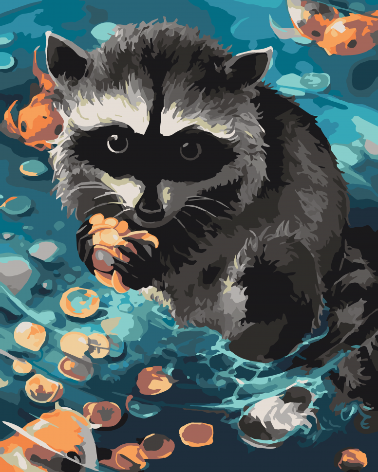 Картина за номерами ART CRAFT Єнот Ракун 11615-AC 40x50 см (RLT16499) Картина за номерами ART CRAFT Єнот Ракун 11615-AC 40x50 см (RLT16499)