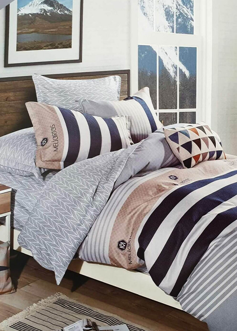 Комплект постельного белья Home comfort полуторный простынь на резинке хлопок 9983040 SN (DR010320)