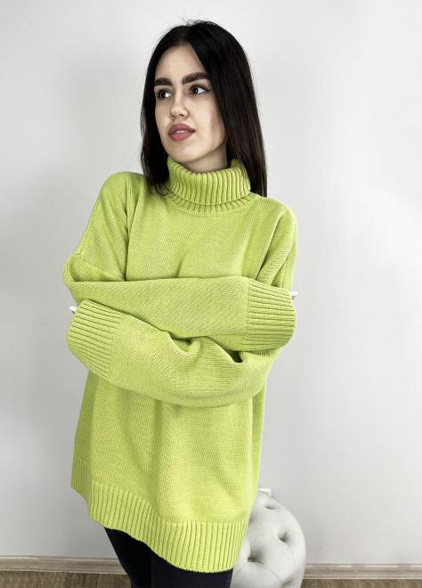 Джемпер жіночий ART KNIT Sofia oversize Яблуневий - фото 2 Джемпер жіночий ART KNIT Sofia oversize Яблуневий - фото 2