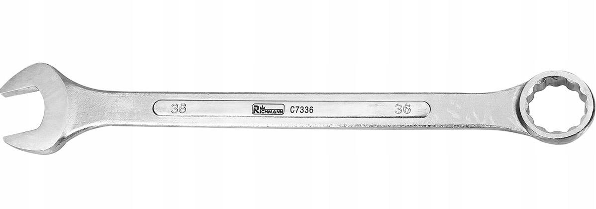 Ключ ріжково-накидний Richmann полірований 32 мм CR-V (C7332)