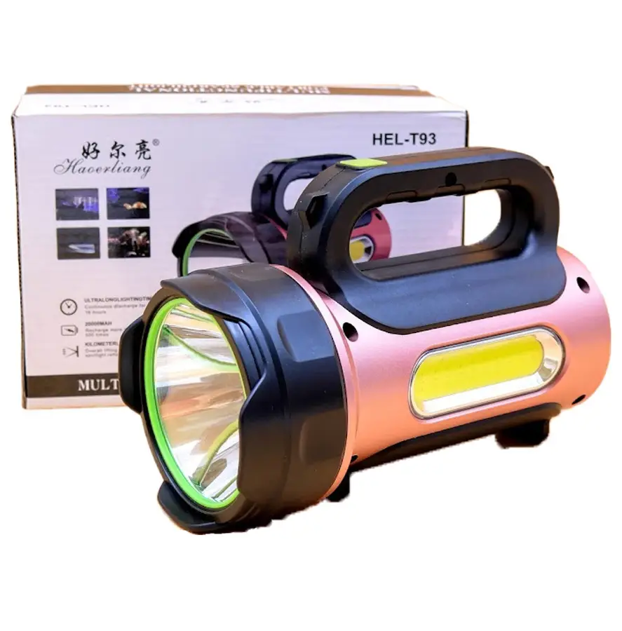 Ліхтар кемпінговий HEL-T93 LM+COB Powerbank microUSB 3+4 режими