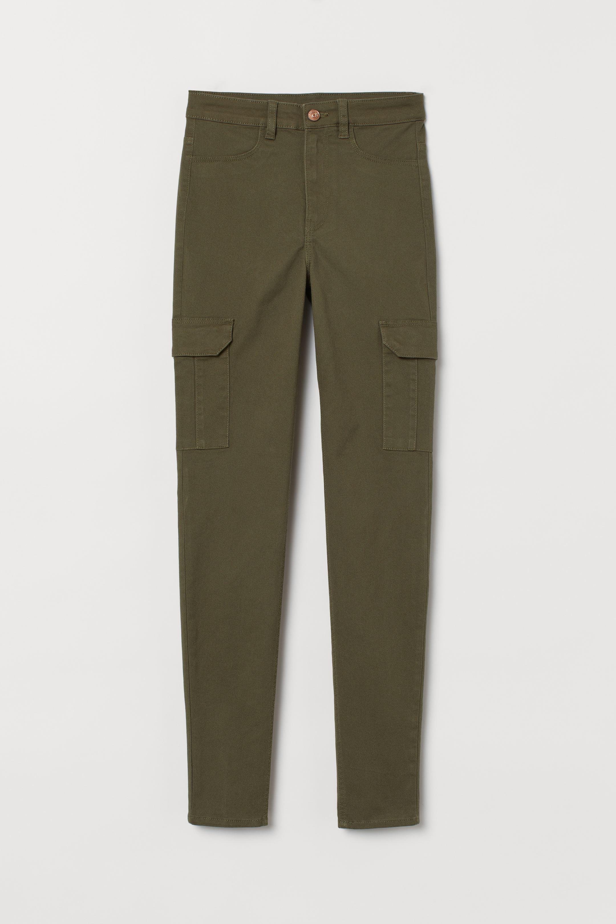 Брюки H&M р. 34 Хаки (7195308)