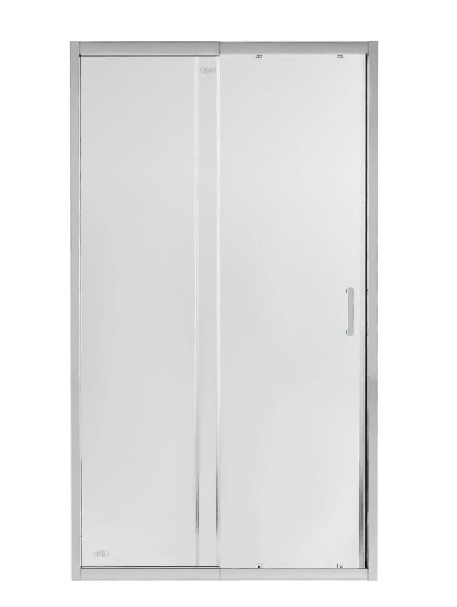 Душевая дверь в нишу Qtap Taurus CRM201-11.C6 110-120x200 см стекло Clear 6 мм покрытие CalcLess (TAUCRM201112C6)