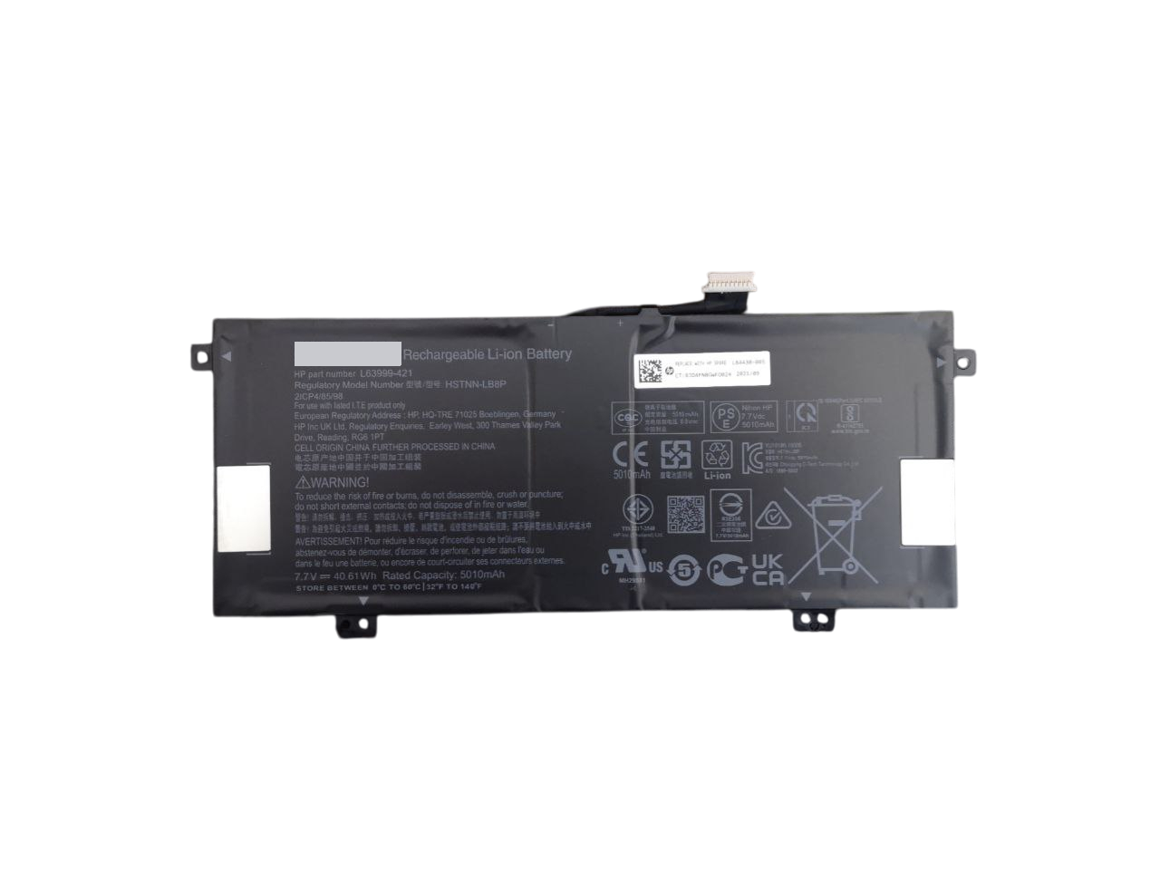 Аккумулятор для Laptop X360/12-H0006NF/HSTNN-OB1N/MD02XL 5010 mAh 40,61Wh (26225178)