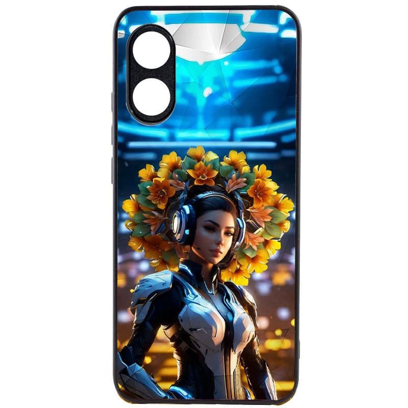 Противоударный TPU+PC чехол Prisma Ladies для Oppo A98 Cyberpunk